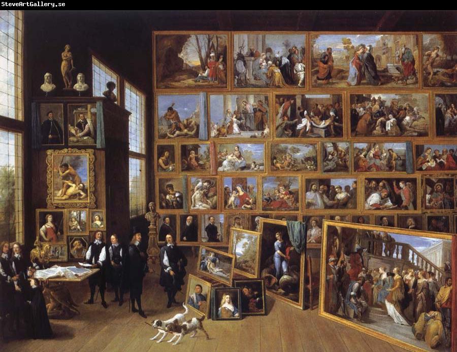 David Teniers Arobduke Leopold Wilhelm in his gallery in Brussels